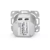 Presa di rete Digitus DN-9007-1 CAT 6A Classe EA, 2x RJ45, schermata, da incasso, bianca