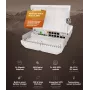Switch di rete MikroTik netPower Lite 8P – 8× Gigabit Ethernet (10/100/1000), PoE (IEEE 802.3af/at), ingresso 24–57V, Bianco