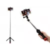 Hama Multi 4in1 treppiede da tavolo, 3 gambe, nero, 90 cm, 185 g