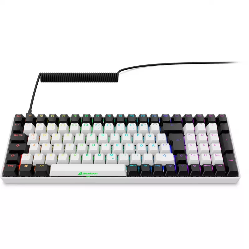 Sharkoon SKILLER SGK50 S2 bianca layout DE tastiera Gateron Yellow