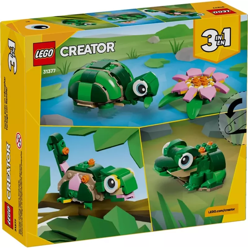 LEGO CREATOR 3 IN 1 31377 Tartaruga con ninfea