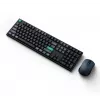 Keychron B36 + BM25 set tastiera e mouse, Full-Size 100% QWERTY inglese, USB + wireless + Bluetooth, switch a forbice, nero, mouse incluso