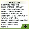 Cobi Blocks Sd.Kfz 222 kit di montaggio COBI-2657 — 502 mattoncini