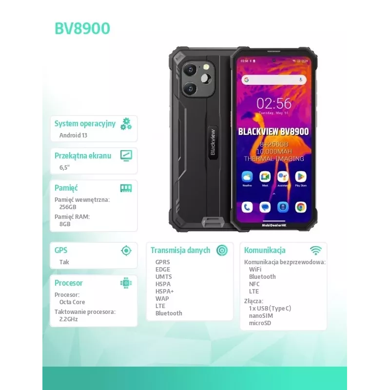 Blackview BV8900 8/256 nero