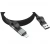 Ansmann cavo magnetico USB-A o USB-C a Lightning - cavo - digitale/dati