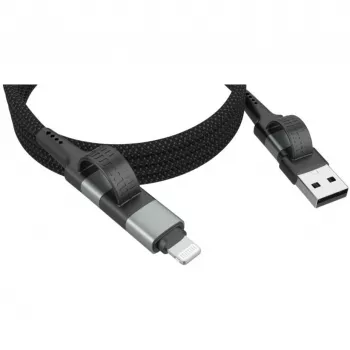 Ansmann cavo magnetico USB-A o USB-C a Lightning - cavo - digitale/dati