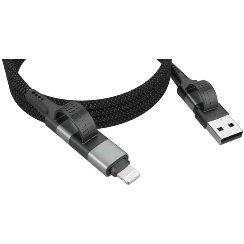 Ansmann cavo magnetico USB-A o USB-C a Lightning - cavo - digitale/dati
