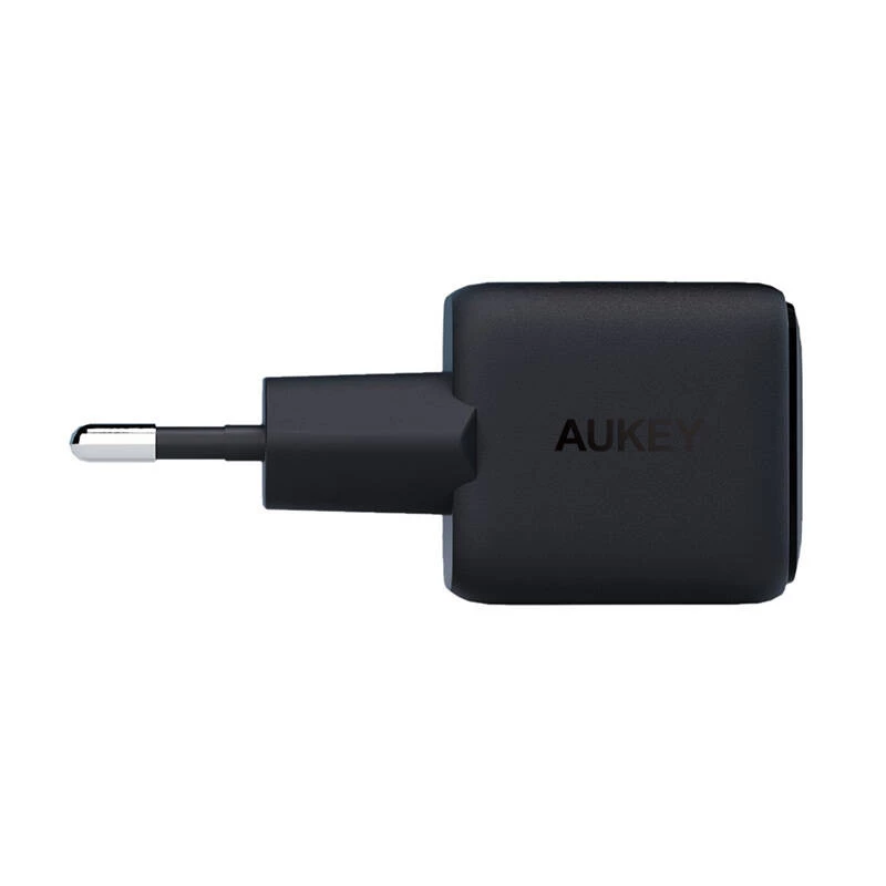 Alimentatore Aukey PA-B1L USB-C 30W nero — compatto adattatore di alimentazione USB‑C PD