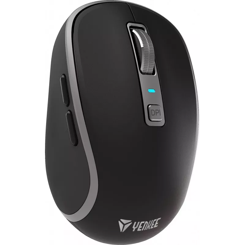 Mouse wireless Dual WiFi+Bluetooth, batteria ricaricabile, 5 tasti