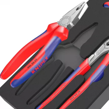9780 inserto in schiuma KNIPEX set di pinze 1, 3 pezzi nero/grigio, per carrello officina Tool Rebel