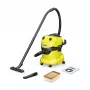 Kärcher WD 4 V-20/5/22 1.628-209.0 aspirapolvere a tamburo per solidi e liquidi, 20 l, 1000 W, senza sacco, giallo/nero
