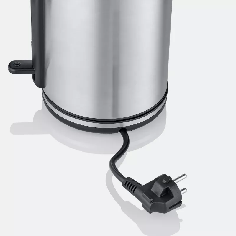 Bollitore SEVERIN WK 3449 — 1,7 l, 2400 W, acciaio inox/plastica, nero-argento