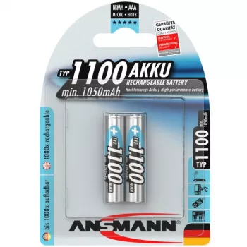 Batteria Ansmann 1x2 NiMH 1100 mAh Micro AAA HR03
