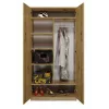 Armadio Top E Shop SD-90 ART KPL — telaio color rovere, 7 ripiani, 2 ante