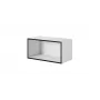 Armadio contenitore aperto Cama ROCO RO4 75/37/37 bianco/nero