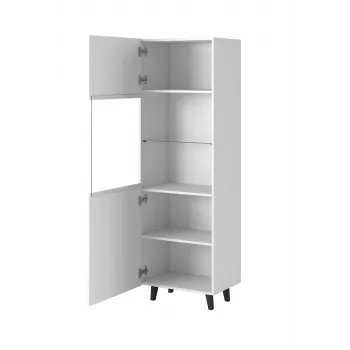 Armadio contenitore cama meble PAFOS 60×40×182 cm bianco opaco a pavimento