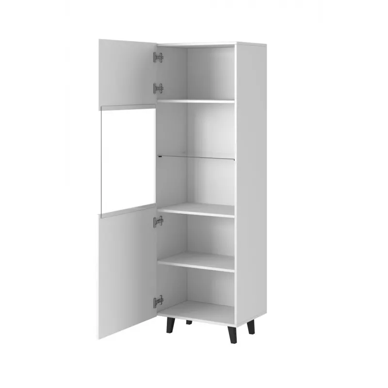 Armadio contenitore cama meble PAFOS 60×40×182 cm bianco opaco a pavimento