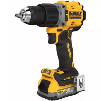 Trapano a pistola DeWALT DCD805E2T-QW, 18V Li-Ion 1.7Ah x2, brushless, 2000 giri/min, 90 Nm, mandrino 13 mm