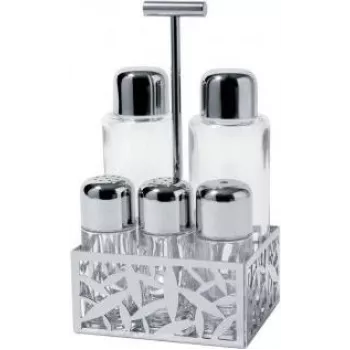 Oliera/acetaia Alessi Cactus! vetro acciaio inox 216 mm