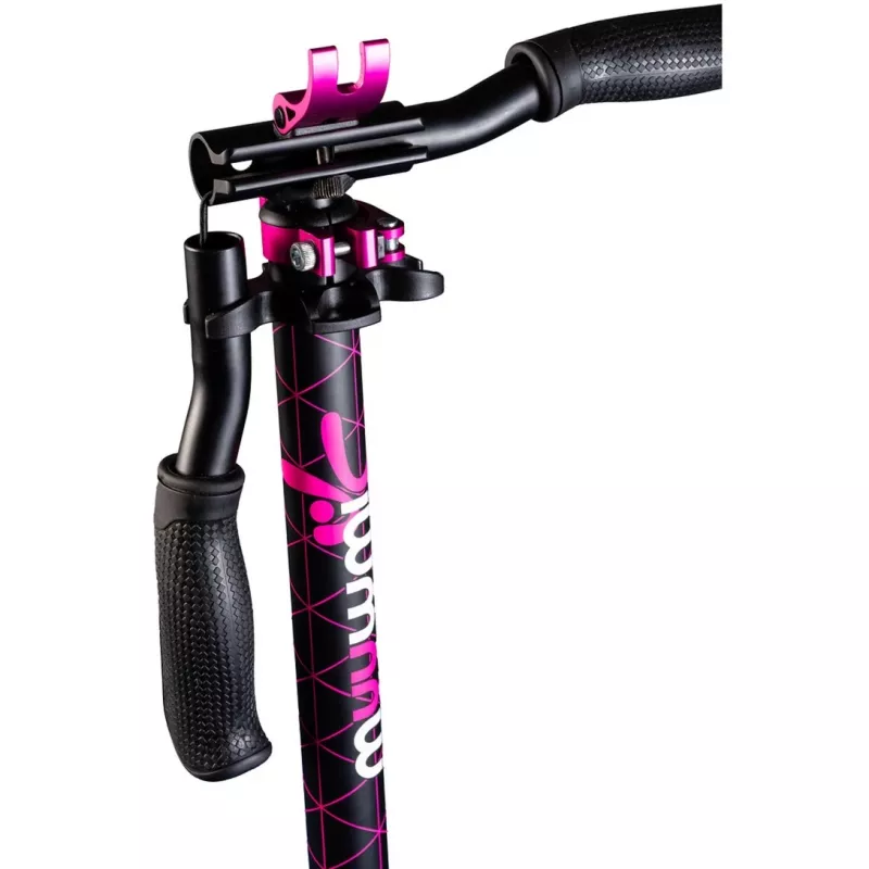 Monopattino in alluminio Pro 215 mm (nero/rosa)