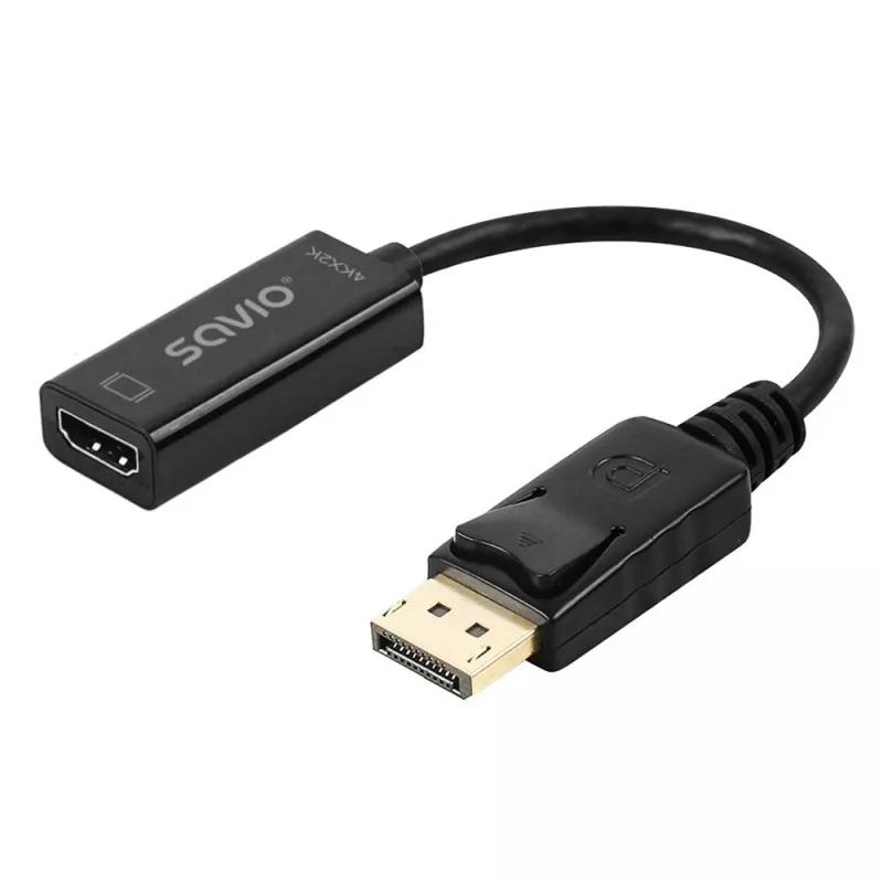 Adattatore Savio DisplayPort (M) v1.2 - HDMI A (F) v1.4, 4K, AK-62