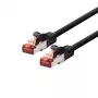 LOGON TCF66F200BL cavo di rete Cat6a U/UTP (UTP) 20 m nero RJ-45–RJ-45