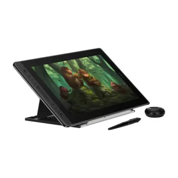 Tavoletta grafica HUION Kamvas Pro 16 – 15,6 pollici IPS, 1920×1080, area di lavoro 344,2×193,6 mm, 8192 livelli di pressione, USB con filo
