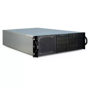 Inter-Tech 3U-30255 rack nero, acciaio inox