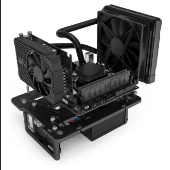 Streacom Benchtable BC1 Mini V2 nero – chassis open-frame compatto a raffreddamento passivo
