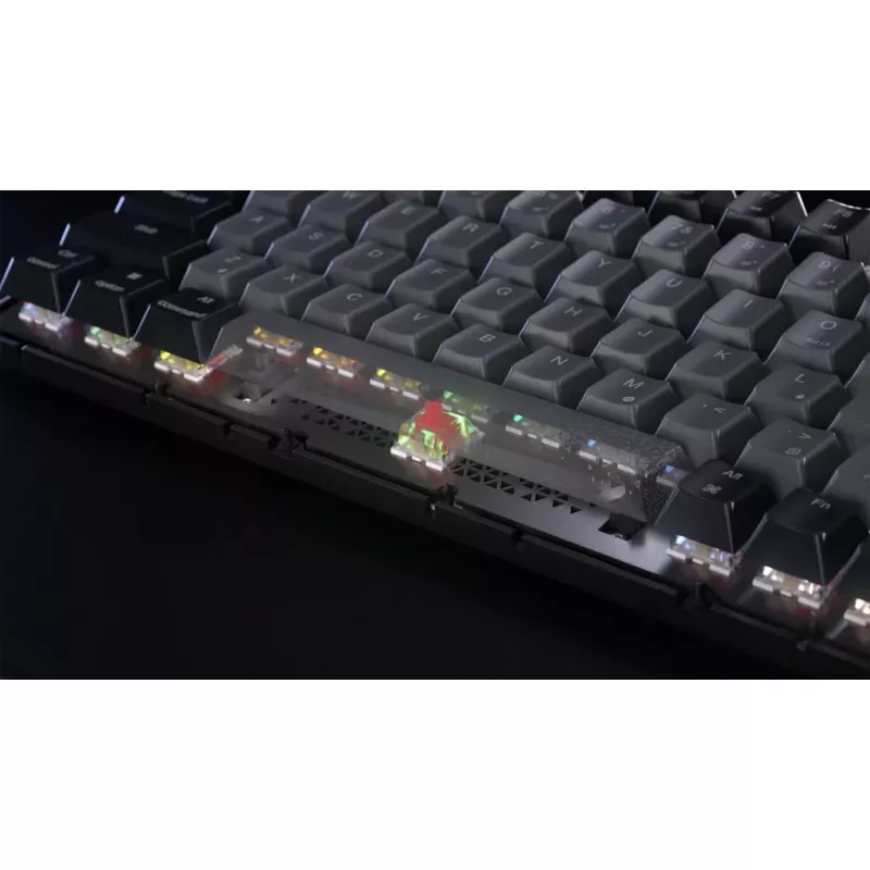 Corsair Gaming K65 Plus Wireless tastiera gaming 75% RGB, MLX rosso - nero, grigio