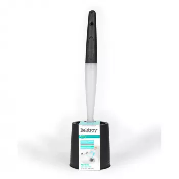 Spazzola per WC Beldray LA033996UFFEU7 Antibac Grigio, spazzola antibatterica per la pulizia del WC