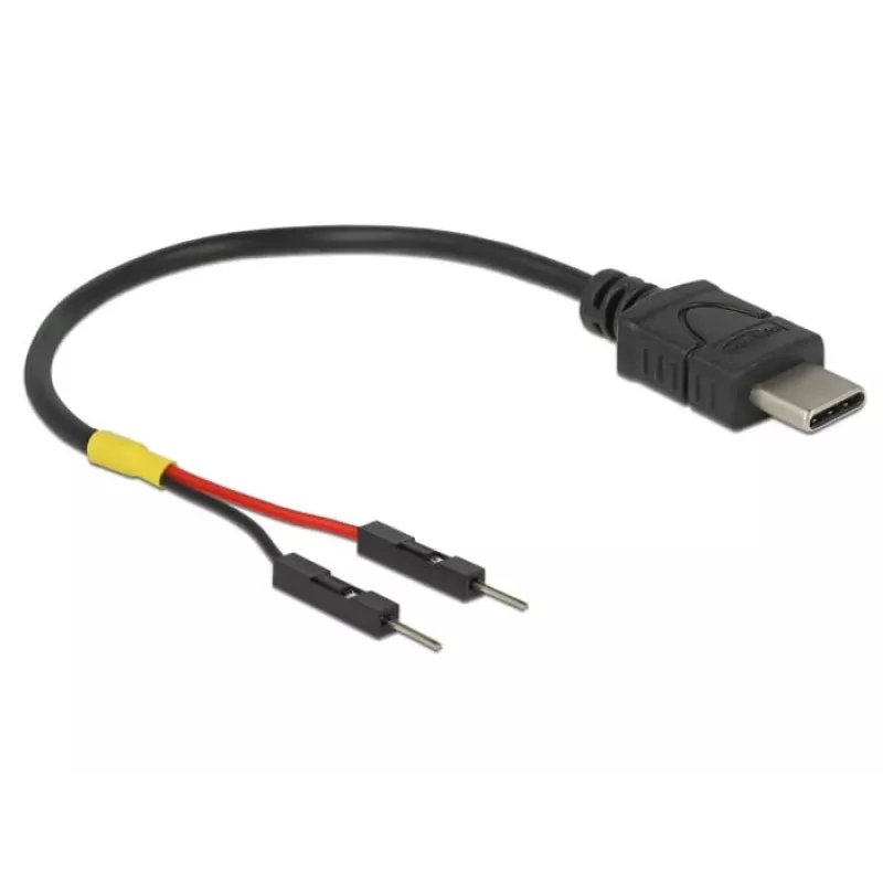 DeLOCK 85418 cavo di alimentazione USB-C a 2x connettori pin header, 0,1 m