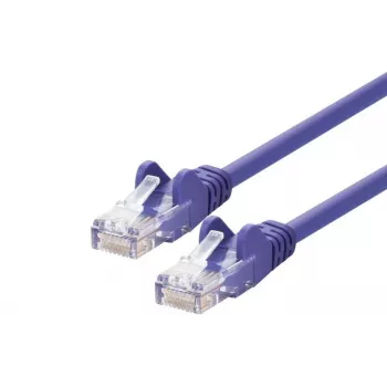 Cavo di rete LOGON TCU55U075P Cat5e U/UTP (UTP) viola 7,5 m RJ-45 contatti dorati