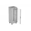 Armadio rack a pavimento LANBERG 19 pollici 32U 600×600 mm grigio con porte perforate e LCD (flat pack)