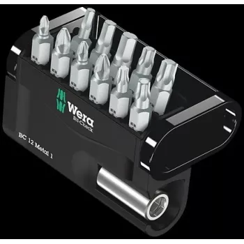 Wera BC 12 Metal 1 punte per avvitatore 12 pz.