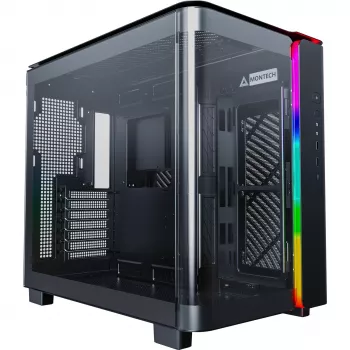 Montech KING 95 Midi-Tower, vetro temperato, ARGB - nero