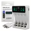 Caricabatterie QOLTEC 50848 per celle NiMH AAA (R03) e AA (R6) con display LCD