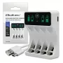 Caricabatterie QOLTEC 50848 per celle NiMH AAA (R03) e AA (R6) con display LCD