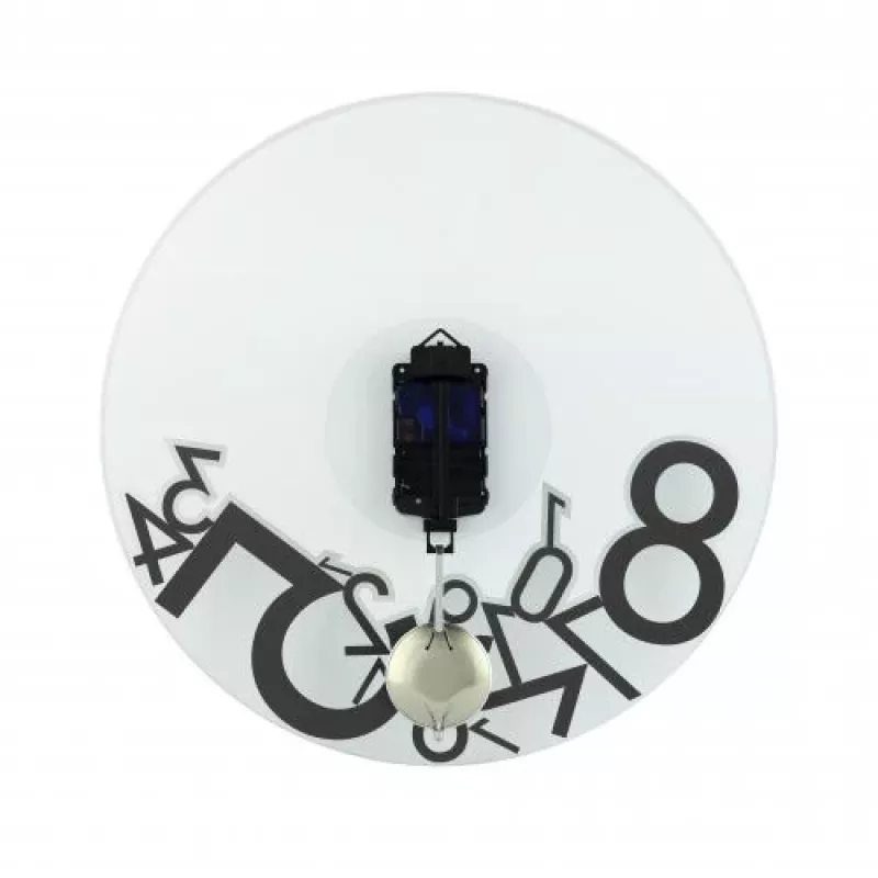 NeXtime orologio 8115 Dropped, Ø43 cm, da parete, argento