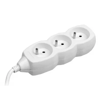 TRACER PowerCord prolunga 1,5 m 3 prese bianco