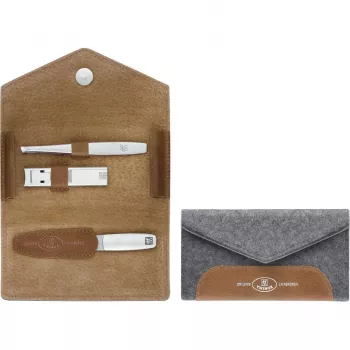 Set regalo manicure/pedica ZWILLING 97698-005-0 grigio acciaio inox 3 accessori