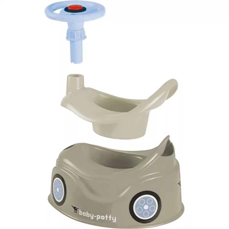 Vasino per neonati grigio, vasino grigio/blu