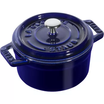 Padella mini singola in ghisa Staub Minis — diametro 10 cm, blu