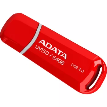 Chiavetta USB ADATA DashDrive UV150 64 GB, USB Type-A 3.2 Gen 1, rosso, design con cappuccio