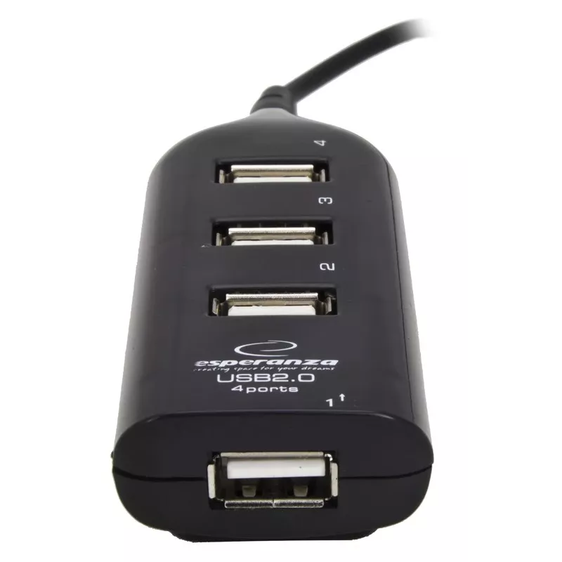 Esperanza EA116 Hub interfacce 480 Mbit/s nero