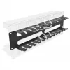 DeLOCK - Pannello di gestione cavi per armadio elettrico - nero - 2U - 48,3 cm (19) (66553)