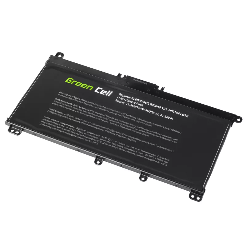 Batteria Green Cell HP145 per HP Pavilion (LiPo 3600 mAh, 11,55 V, nero)