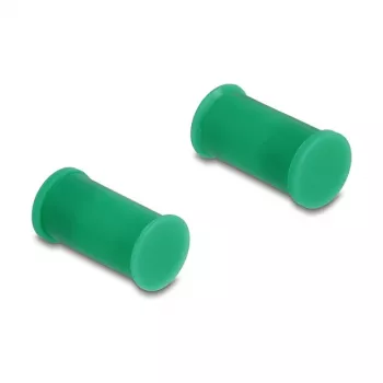 DeLOCK 60673 copertura antipolvere DL4, silicone, 2 parti, verde, 10 pz