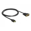 DeLOCK 85652 Adattatore per cavo video 1 m HDMI tipo A (Standard) DVI nero (85652)