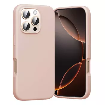 Custodia Vention KUHP0-30 per iPhone 16 Pro MagSafe, rosa, copertura morbida sottile